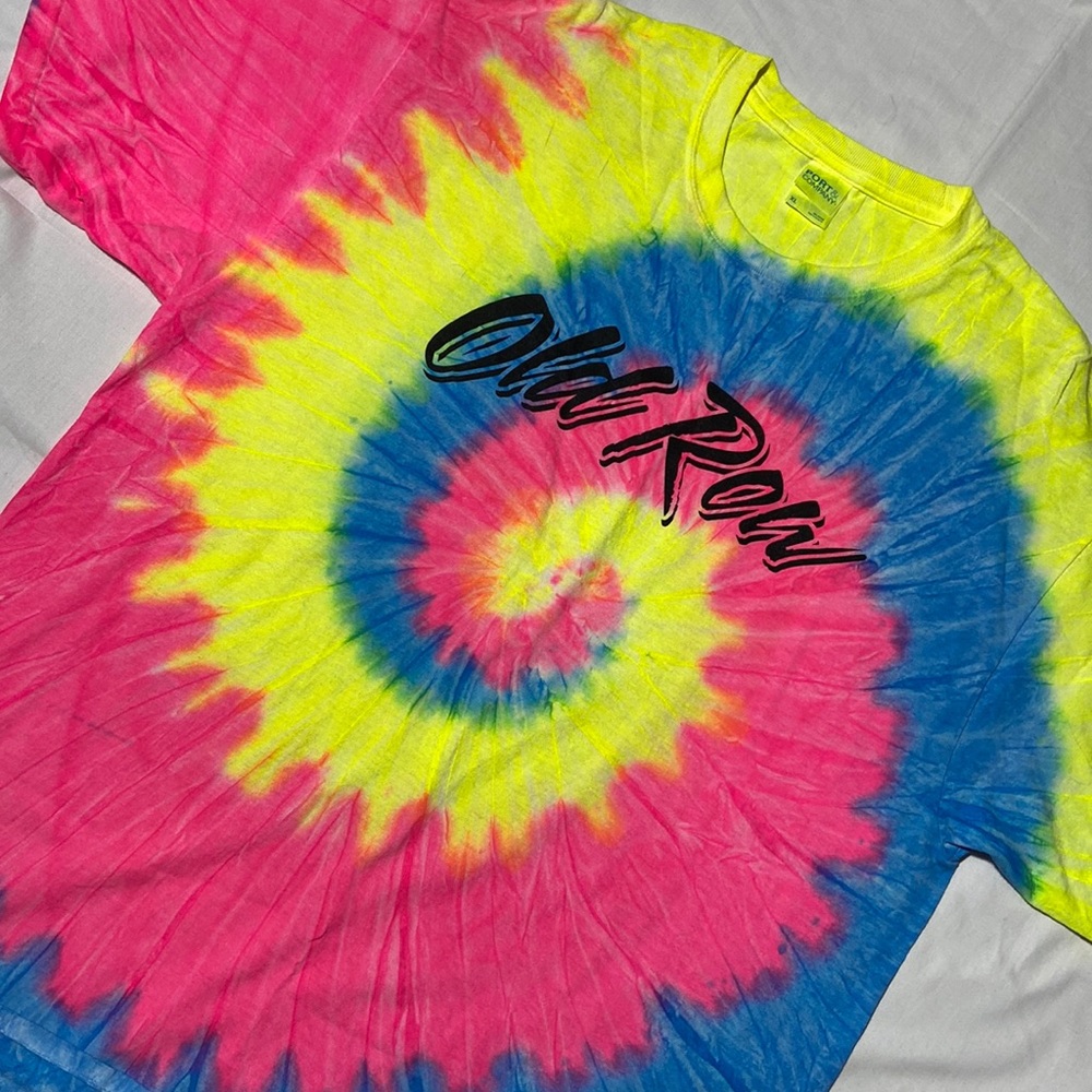 Old Row Tie dye T-SHIRT. X-Large. Worn One Time. Port & Company. - Picture 5 of 8